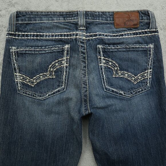 Big Star Jeans Women's 29 Mid-Rise Maddie Straight Denim 26.5" Inseam Distressed - Picture 12 of 16